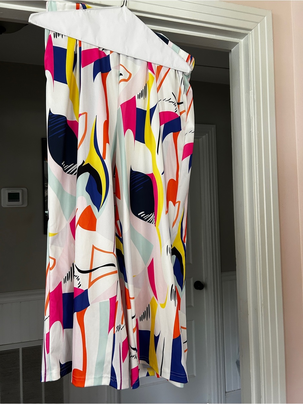Wide Leg Printed Palazzo Pants in Multi-Color